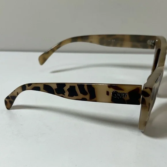 QUAY x SHAY Jinx Nomadchic Mitchell Sunglasses Desert Leopard MCM Glasses EUC